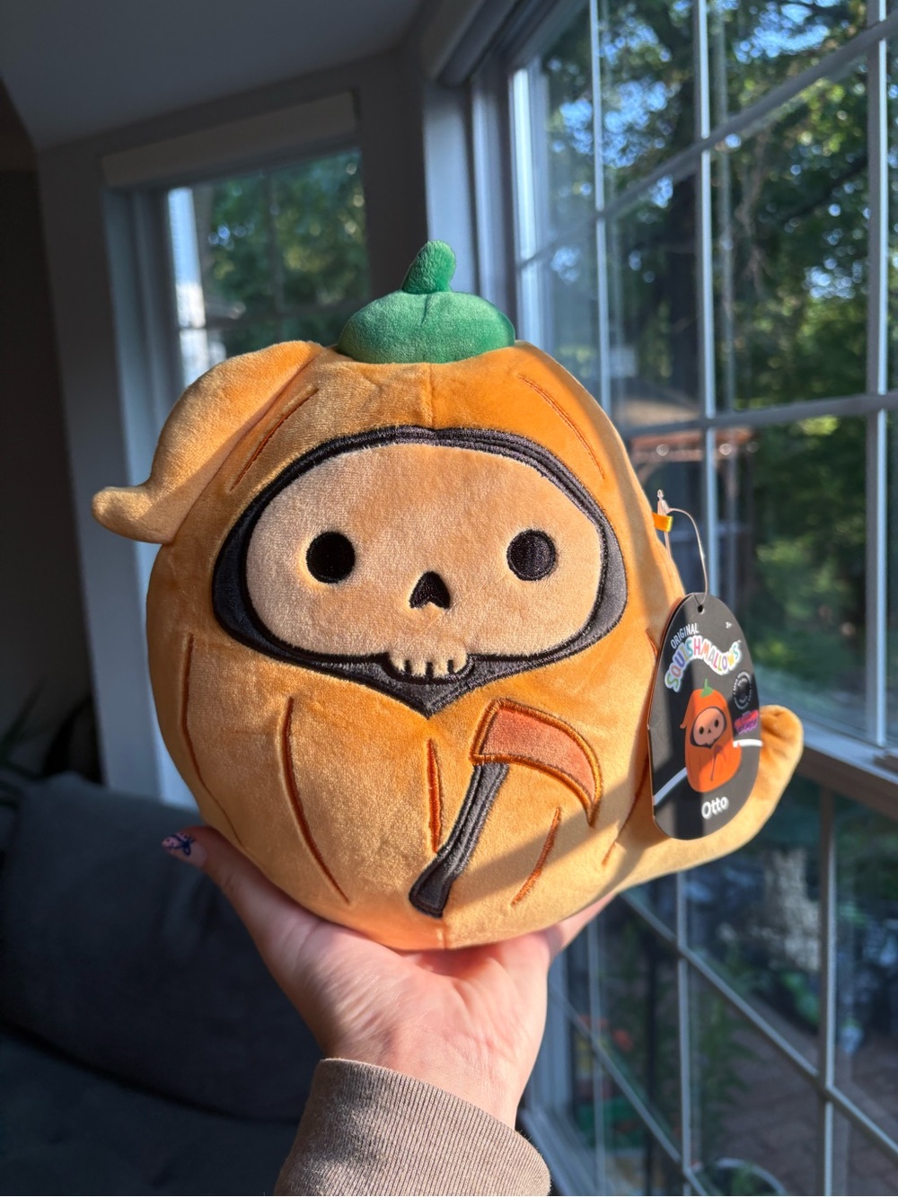 Otto the pumpkin grim reaper select series SS mallowmash halloween squishmallow